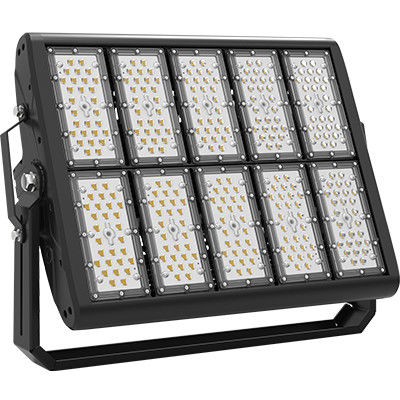 হট ডিপ গ্যালভানাইজড আয়রন ব্র্যাকেট সহ 400W-500W LED হাই মাস্ট লাইট